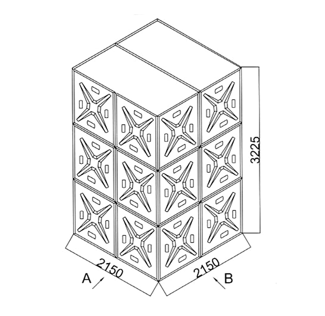 Üç Katlı Paslanmaz ve Galvaniz Modüler Su Deposu